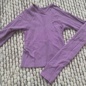 LULULEMON PURPLE FOR THE CHILL OF IT LONG SLEEVE
